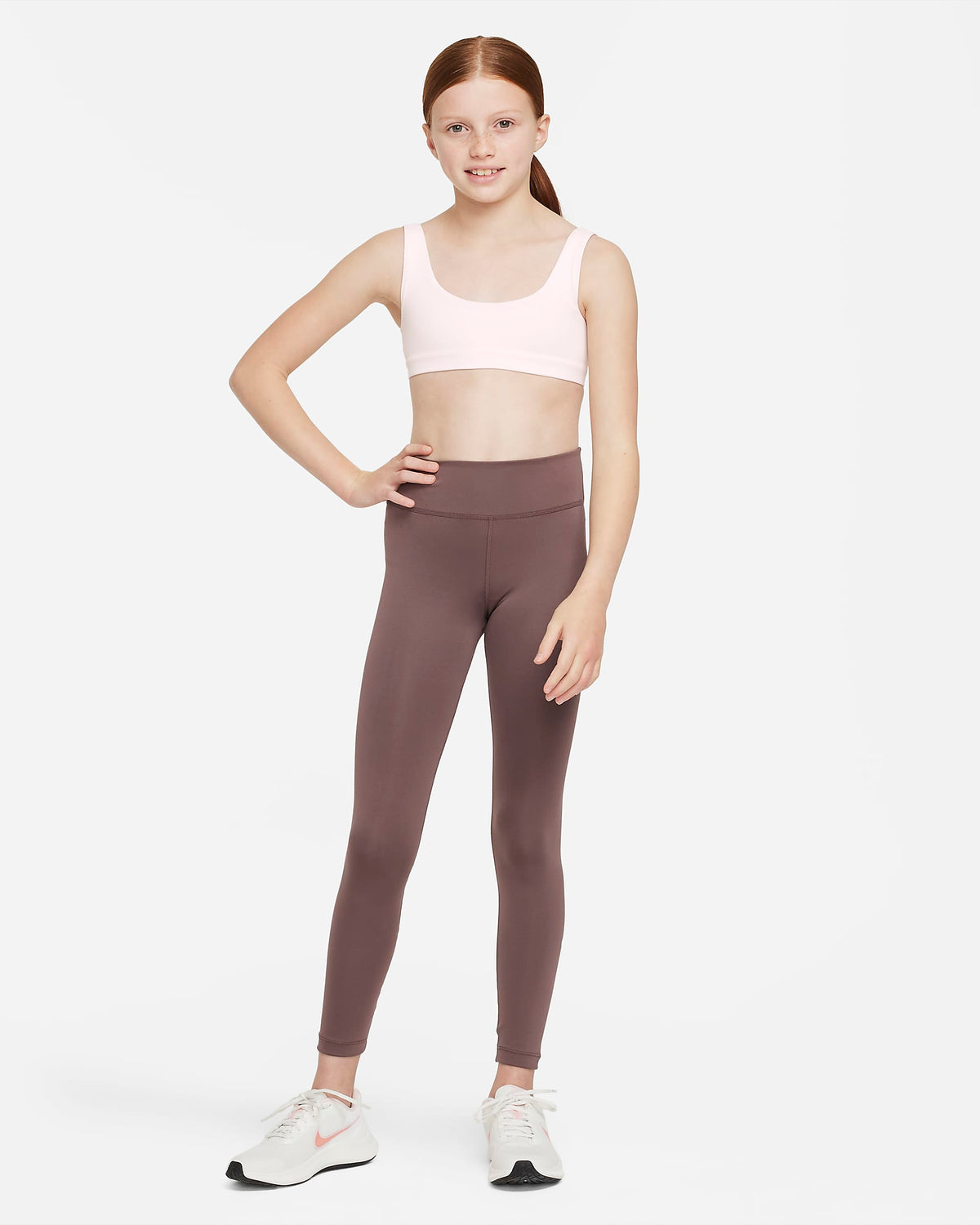 Nike Dri-FIT Alate All U Older Girls' Sports Bra | Light Soft Pink