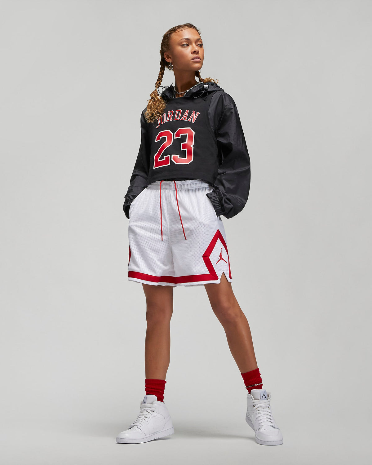 Jordan (Her)itage Diamond Shorts | White