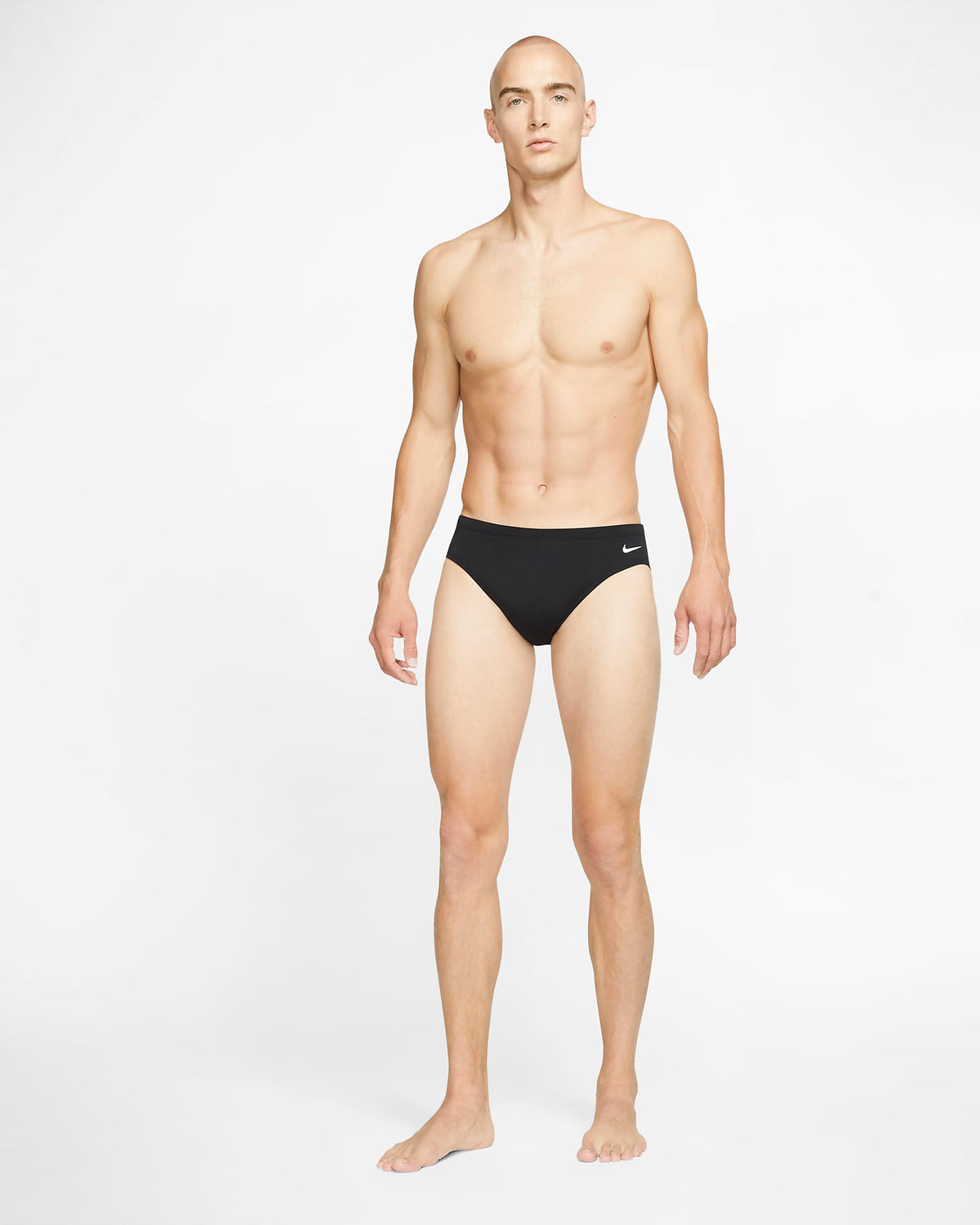 Nike Solid Men's Swimming Briefs | Black