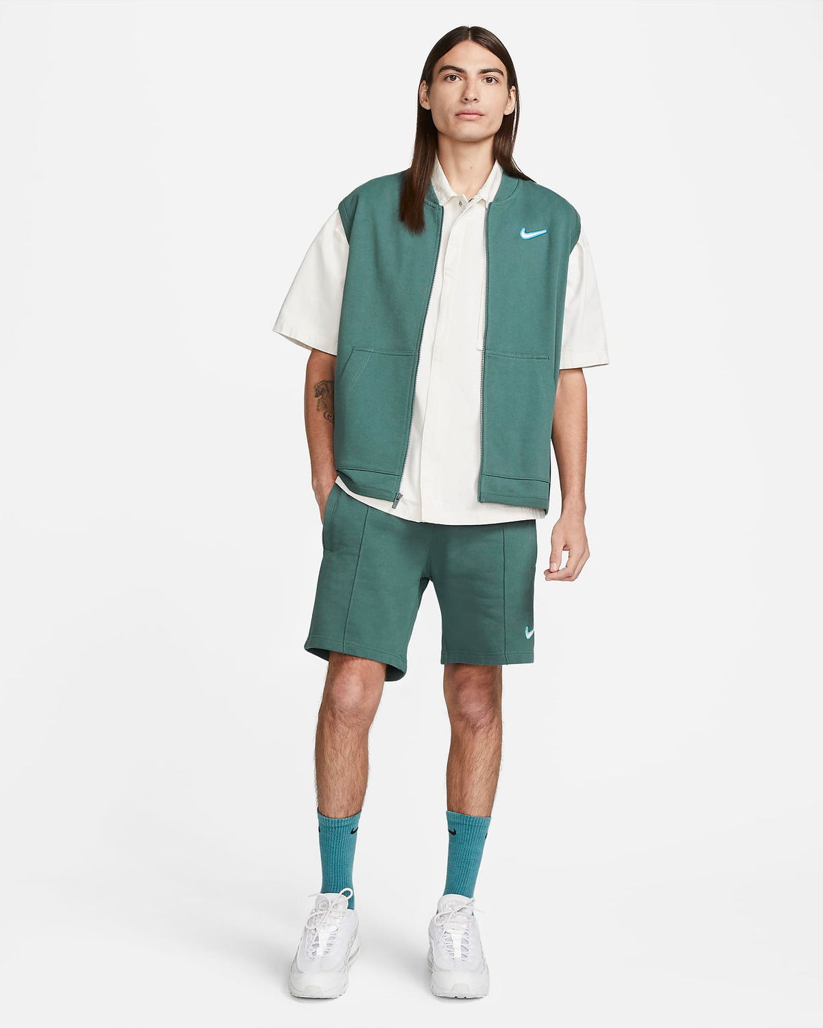 Nike Sportswear Men's Fleece Gilet | Faded Spruce