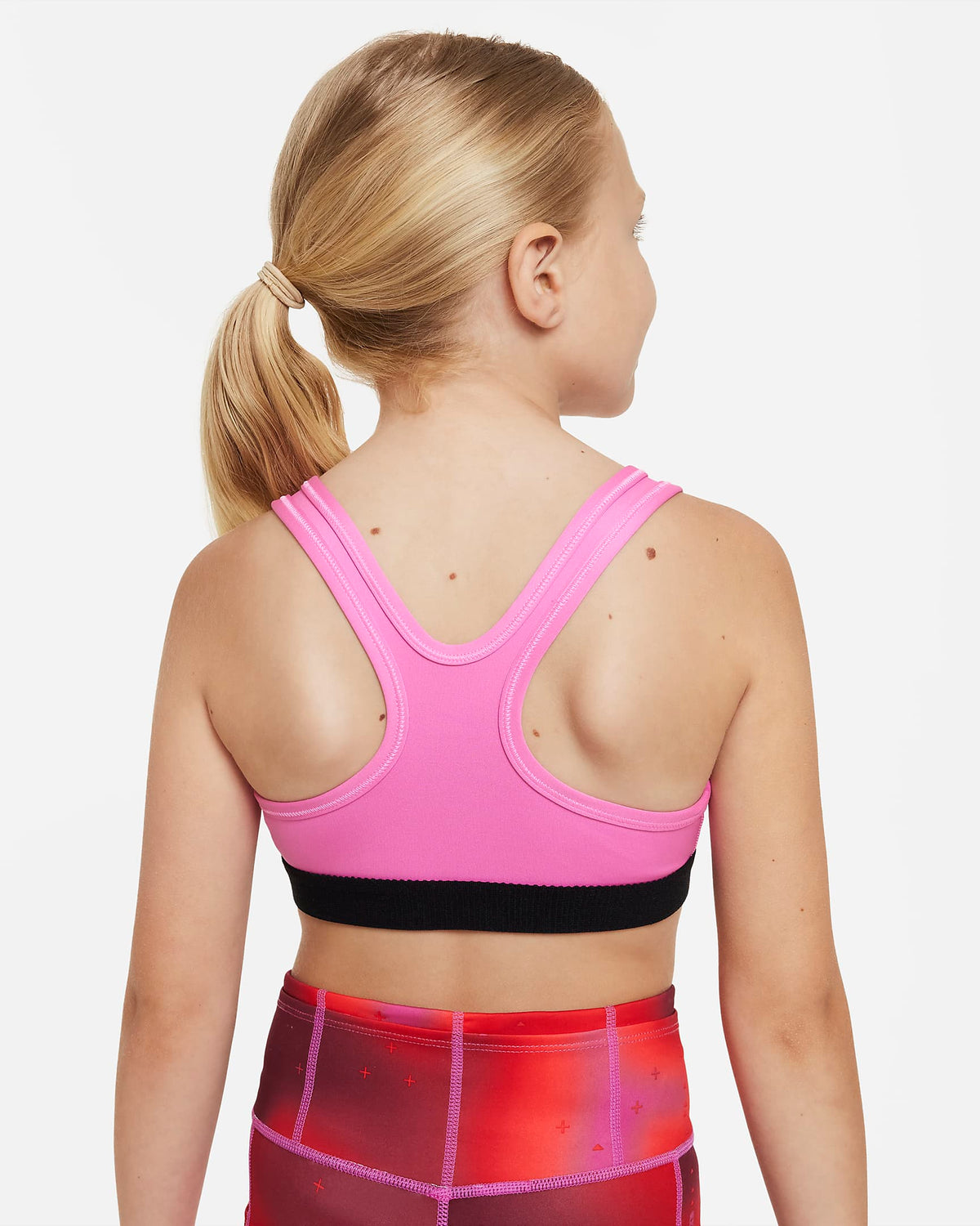 Nike Swoosh Older Girls' Sports Bra | Playful Pink